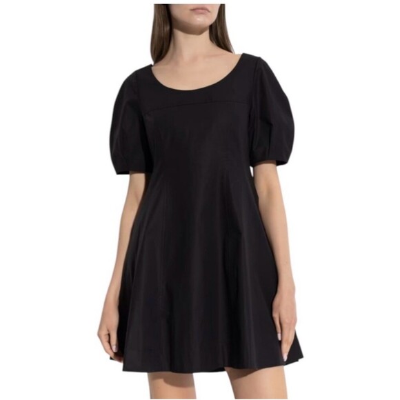Theory Black Mini fit-and-flare Dress Saks Fifth Avenue $345 women’s size 2 - Picture 5 of 9